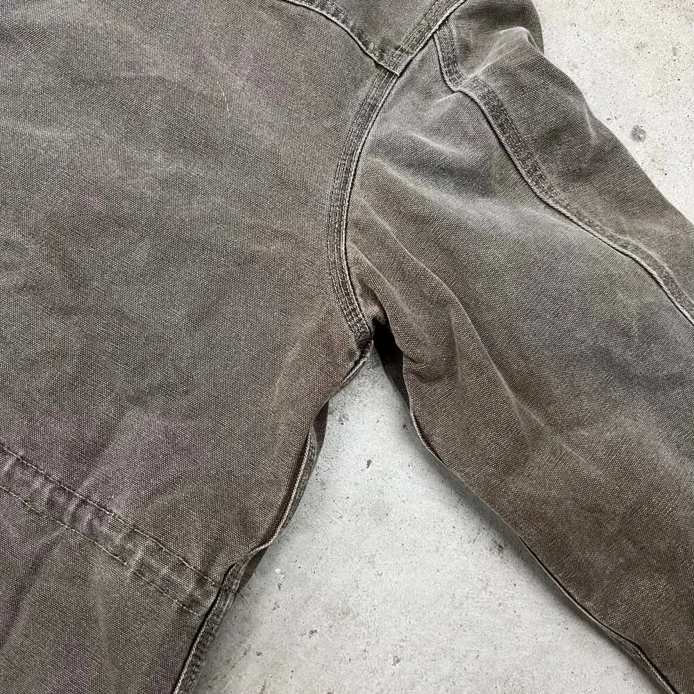 Vintage Carhartt Western Long Santa Fe Chore Coat Jacket Chestnut Mocha Brown M - Picture 11 of 16